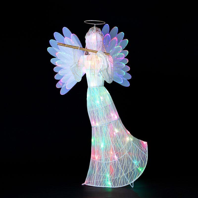 3' Outdoor Animated Fiber-Optic Angel