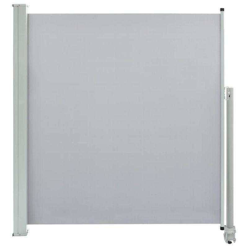 vidaXL Patio Retractable Side Awning 55.1"x118.1" Gray