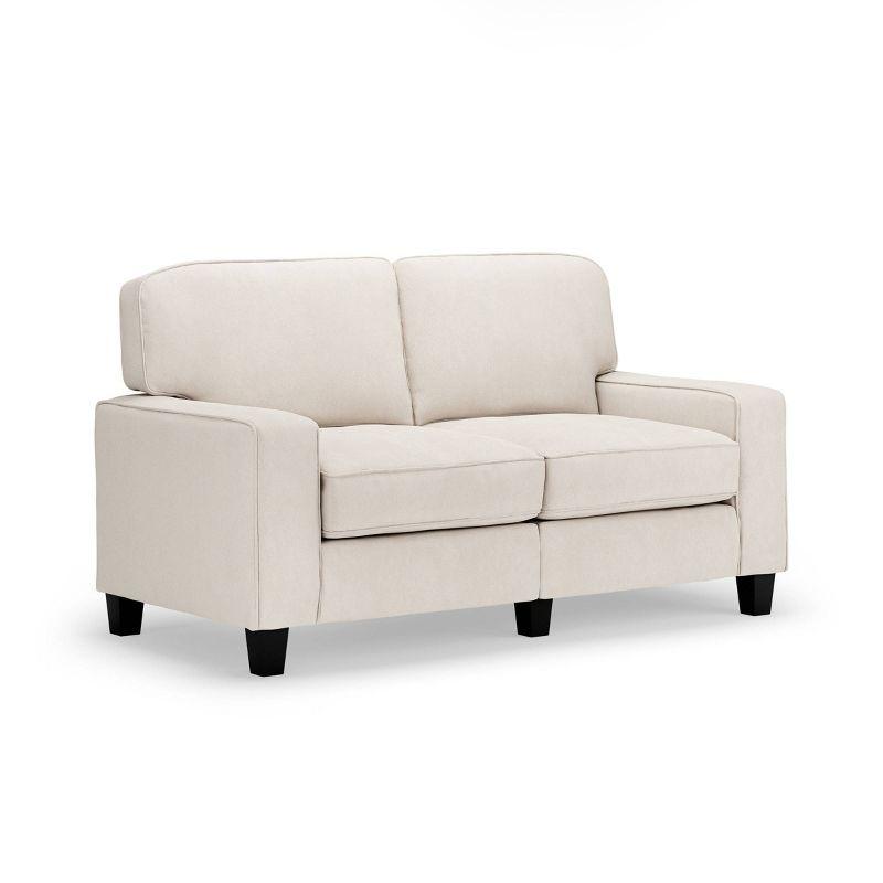 Serta Palisades 61" Track Arm Sofa, Easy Care Fabric, Soft Pillow Back, Pocket Coil Seat Cushions