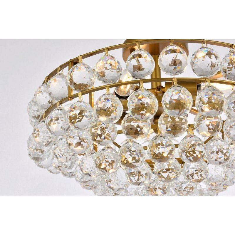 Elegant Lighting Savannah 5 - Light Flush Mount in  Brass