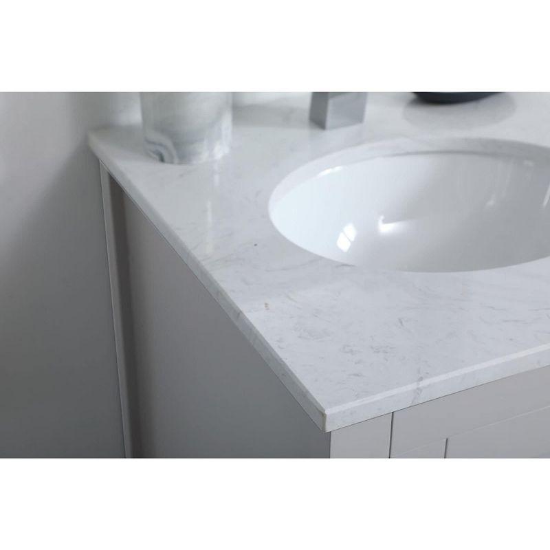 Elegant Lighting 18 inch Single Bathroom Vanity in Grey