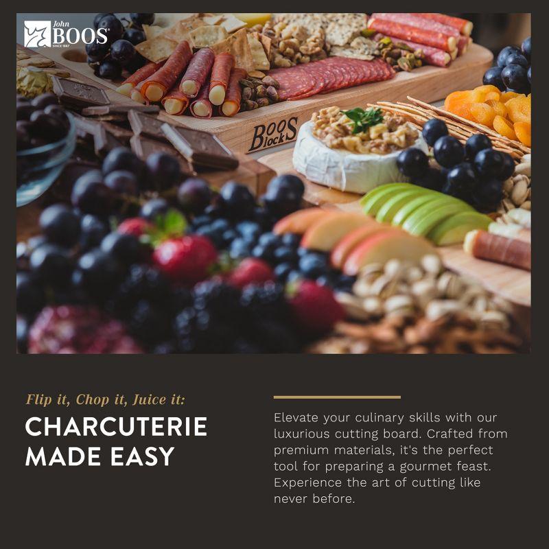 John Boos Boos Block Prestige Series Large Reversible Wood Cutting Board, 1.25-Inch Thickness, 22" x 16" x 1 1/4", Maple