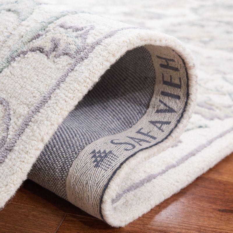 Glamour GLM624 Hand Tufted Indoor Area Rug - Ivory/Grey - 4'x6' - Safavieh