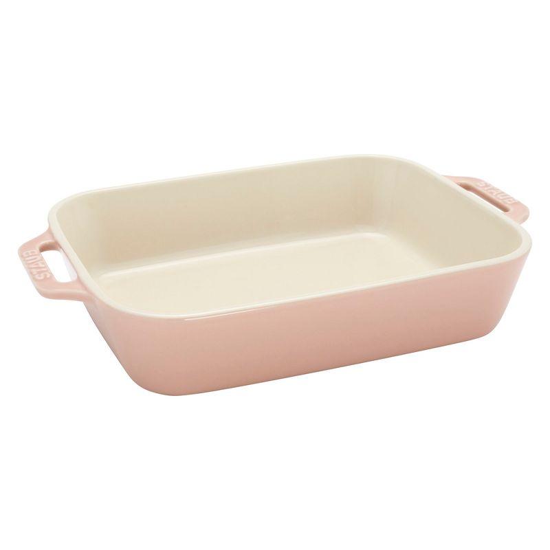 Staub Staub Ceramic 4-Pc Baking Pans Set, Casserole Dish With Lid, Brownie Pan,