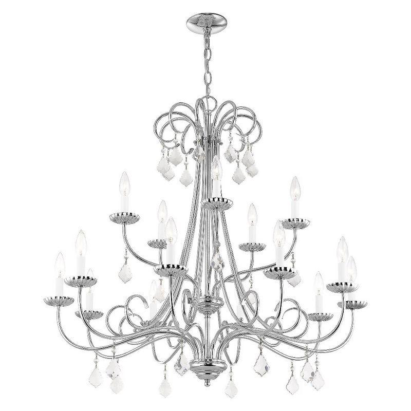 Livex Lighting Daphne 15 - Light Chandelier in  Polished Chrome