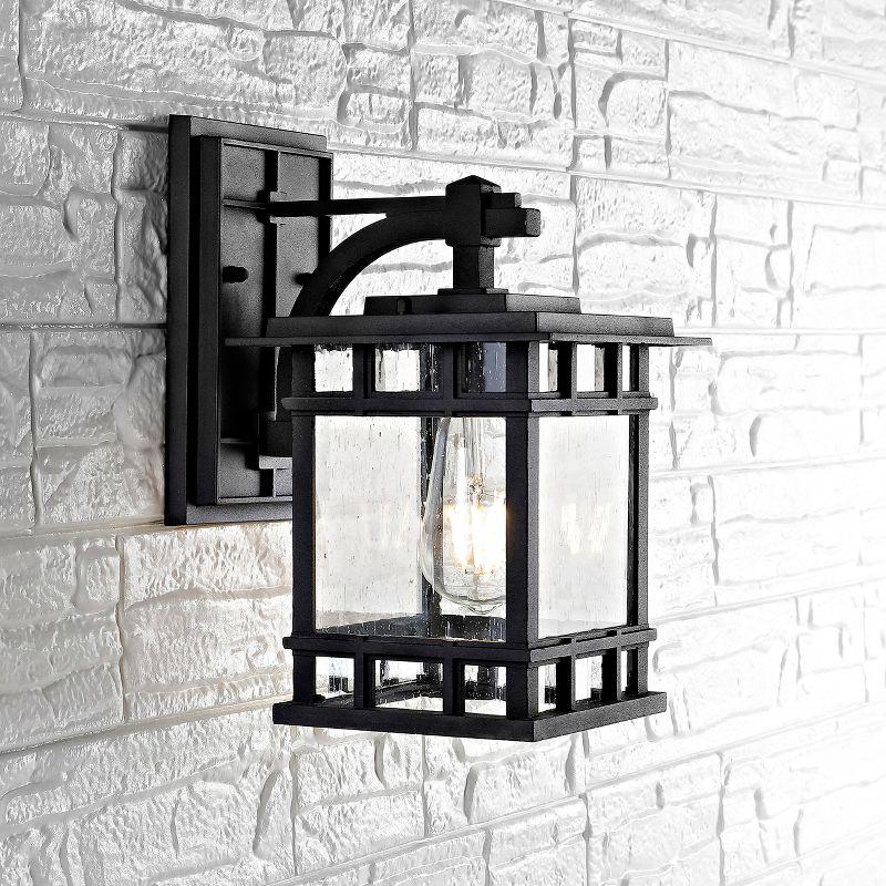 Grayter Outdoor Wall Lantern - Black - Safavieh