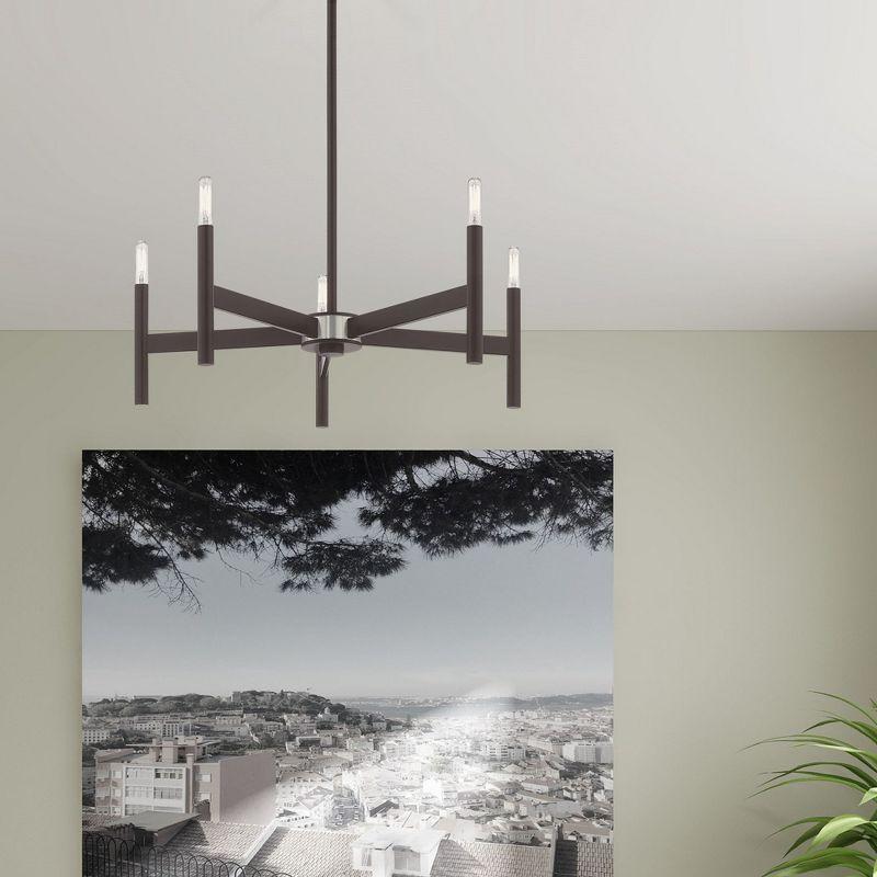 Livex Lighting Copenhagen 5 - Light Chandelier in  Bronze