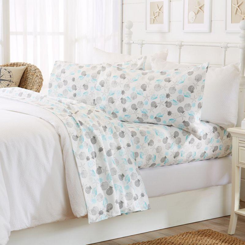 FreshFolds Ultra Soft Coastal Printed Microfiber Sheet Set