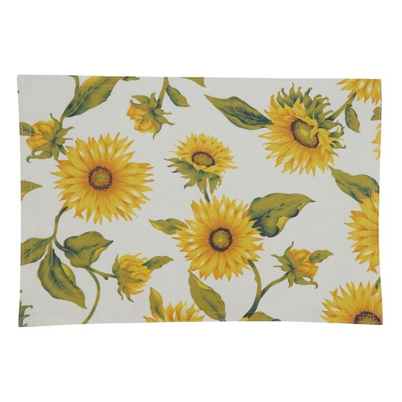 Girassol Polyester No Pattern Rectangle Placemat