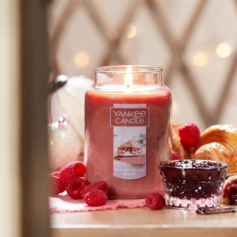 Yankee Candle Glass Parisian Holiday Brunch Original Jar Candle 22oz