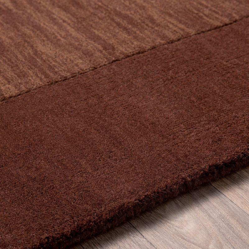 Mark & Day Reims 5'x8' Rectangle Loomed Indoor Area Rugs Dark Brown: Modern Wool, Stain-Resistant, Pet Friendly, Handwoven
