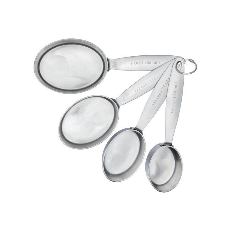 Cuisipro Stainless Steel Measuring Cup Set, 4 Piece