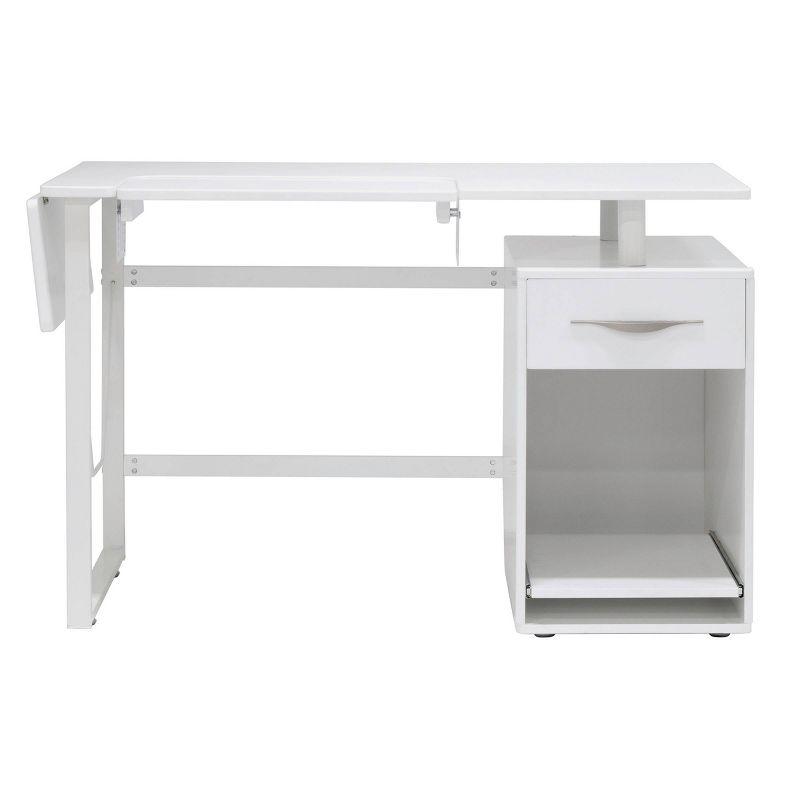 56.75'' x 23.75'' Sewing Table with Sewing Machine Platform