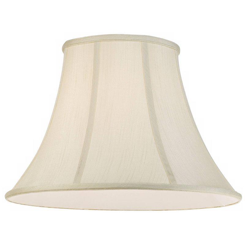 Creme Large Bell Lamp Shade with Brass Fitting