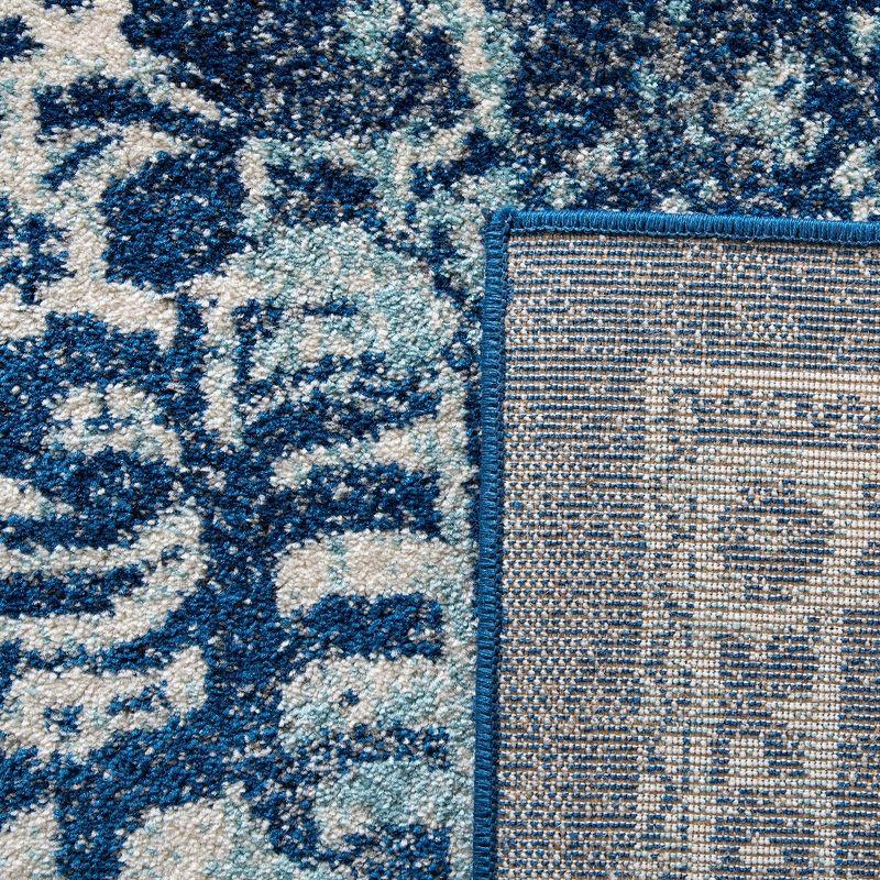 Evoke EVK256 Power Loomed Area Rug - Navy/Ivory - 5'3"x7'6" - Safavieh.