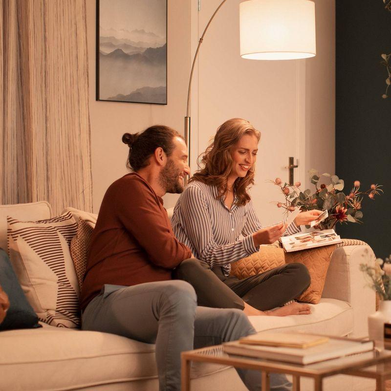 Philips UltraDef LED 60W Frosted Daylight A19 4P: Energy Star Certified Dimmable Light Bulbs, 800 Lumens, 13.7-Year Life