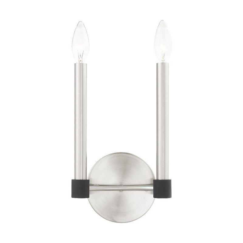 Livex Lighting Karlstad 2 - Light Wall Light in  Brushed Nickel
