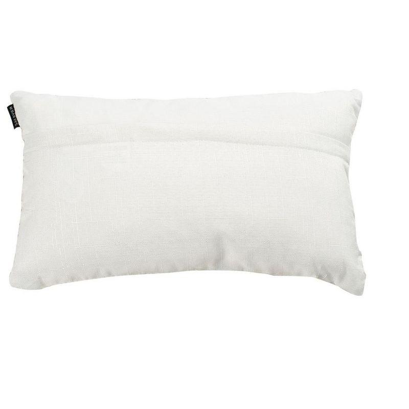 Shag Modish Metallic Pillow - Metallic Snow - 12"X20" - Safavieh