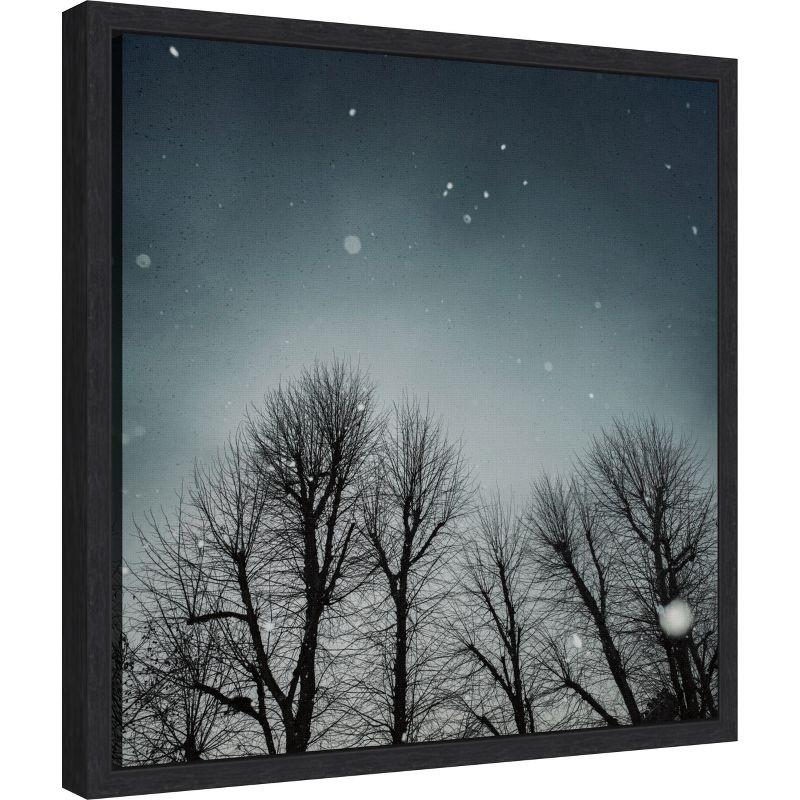 Amanti Art Winter Sky (Tree line) by Andre Eichman Canvas Wall Art Print Framed 16 x 16-in.