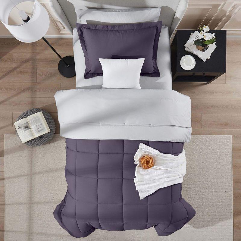 Nestl Bed-in-A-Bag Reversible Comforter Set with Bed Sheets