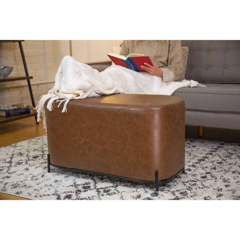 Degen Faux Leather Upholstered Bench