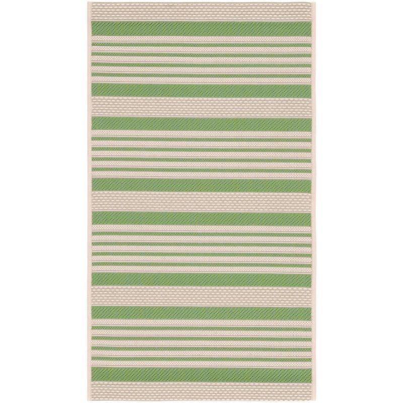 Courtyard CY6062 Power Loomed Indoor/Outdoor Accent Rug - Green/Beige - 2'x3'7" - Safavieh.