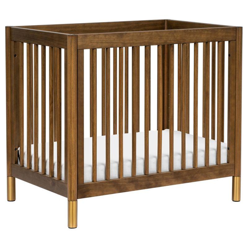 Babyletto Gelato Natural Walnut Wood 4-in-1 Convertible Mini Baby Crib