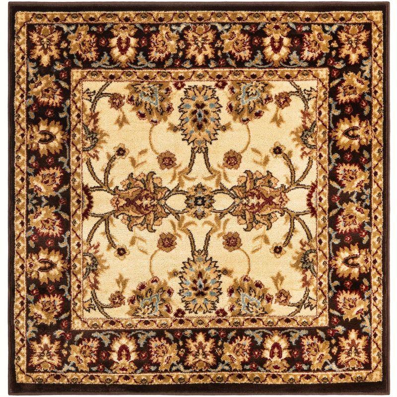 Unique Loom 4' 1 x 4' 1 Square Cream Voyage Springfield Area Rug