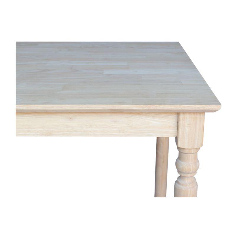 Turned Solid Wood Top Dining Table