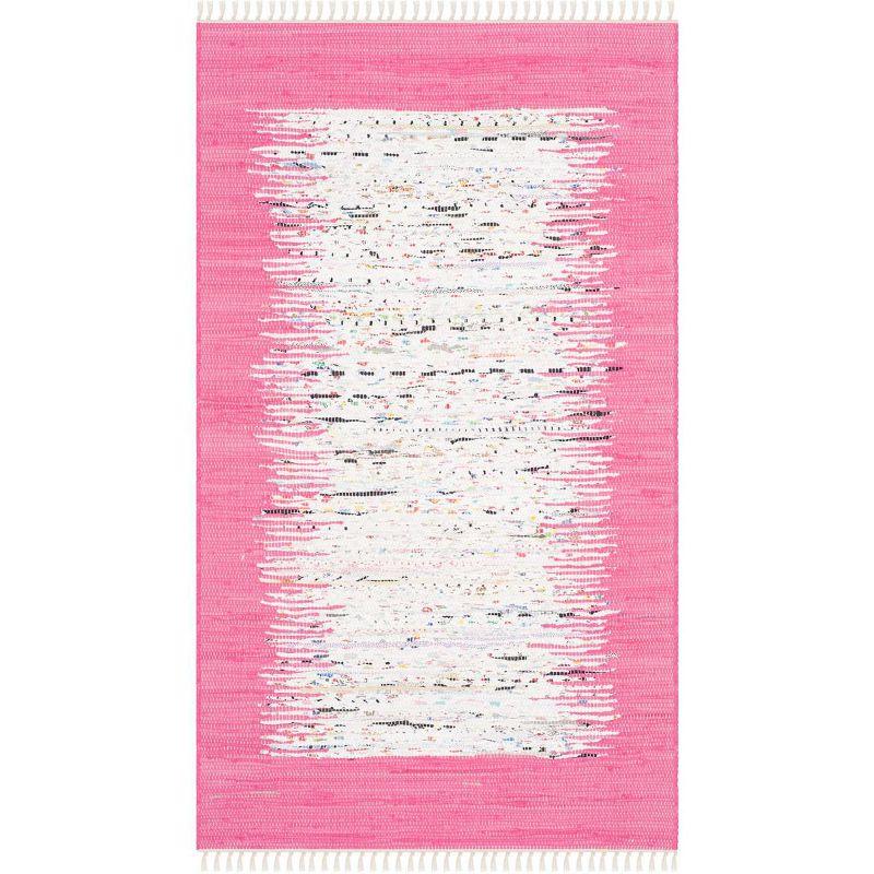 Montauk MTK711 Hand Woven Indoor Area Rug - Ivory/Pink - 4'x6' - Safavieh.