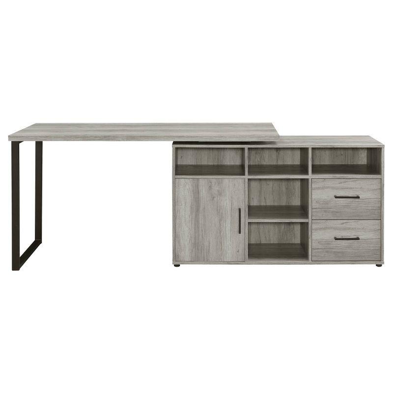 Hertford 2 Drawer L-Shape Desk - Coaster