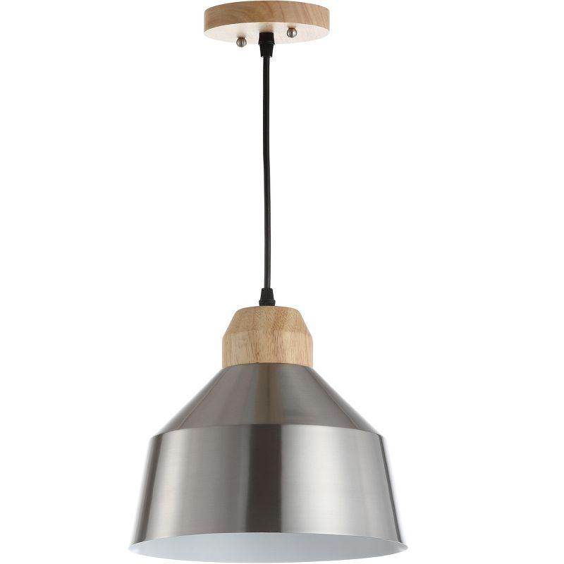 Dajana Nickel and Light Brown Adjustable Pendant Light