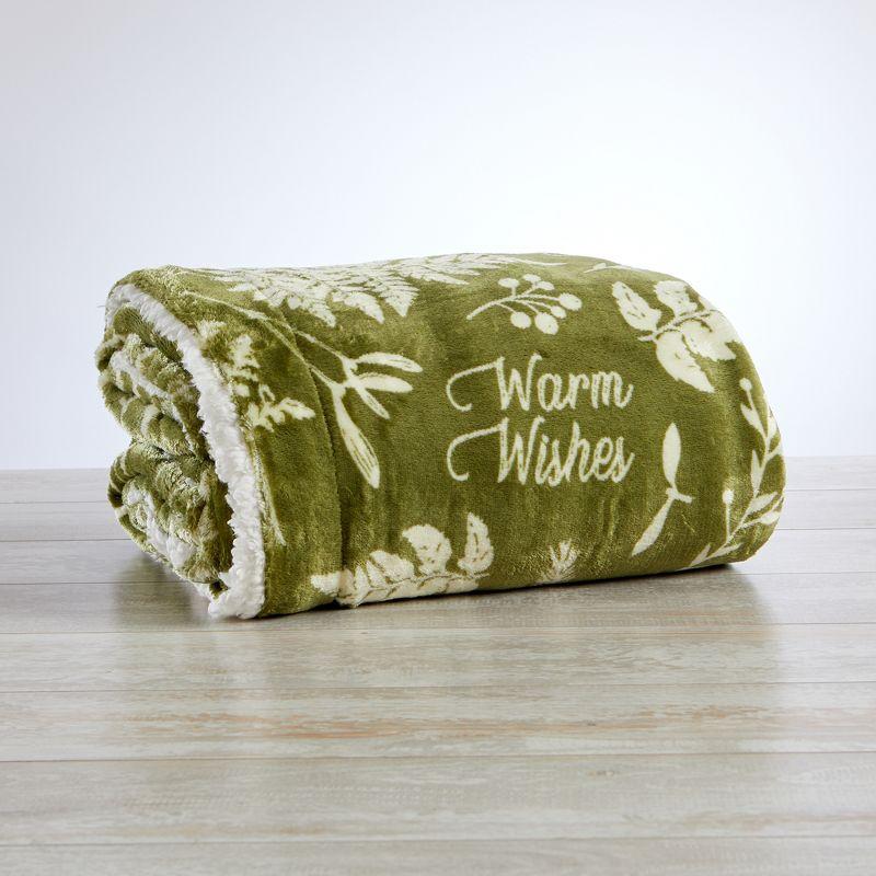 Holiday-Printed Plush Throw Blanket - Great Bay Home