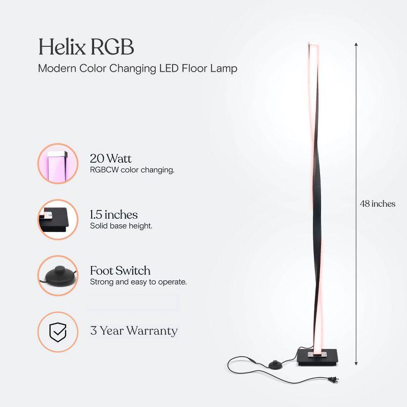 Brightech Helix 48 in. Industrial LED Energy Efficient Floor Lamp