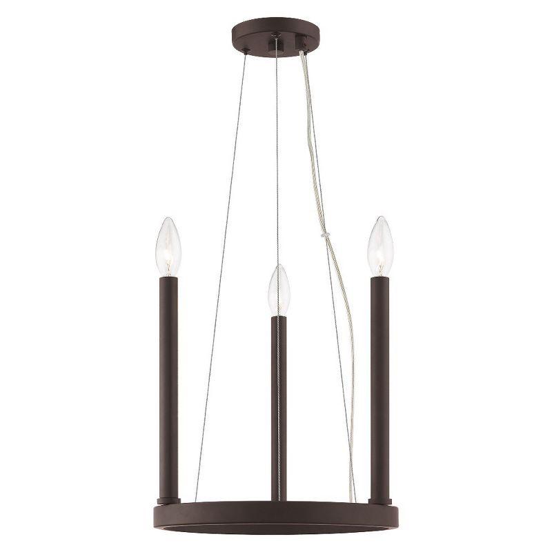 Bronze Mini Candle 3-Light Chandelier