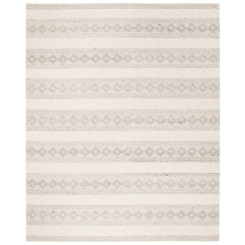 Natura NAT750 Hand Woven Area Rug - Grey/Ivory - 8'9"x11'9" - Safavieh.