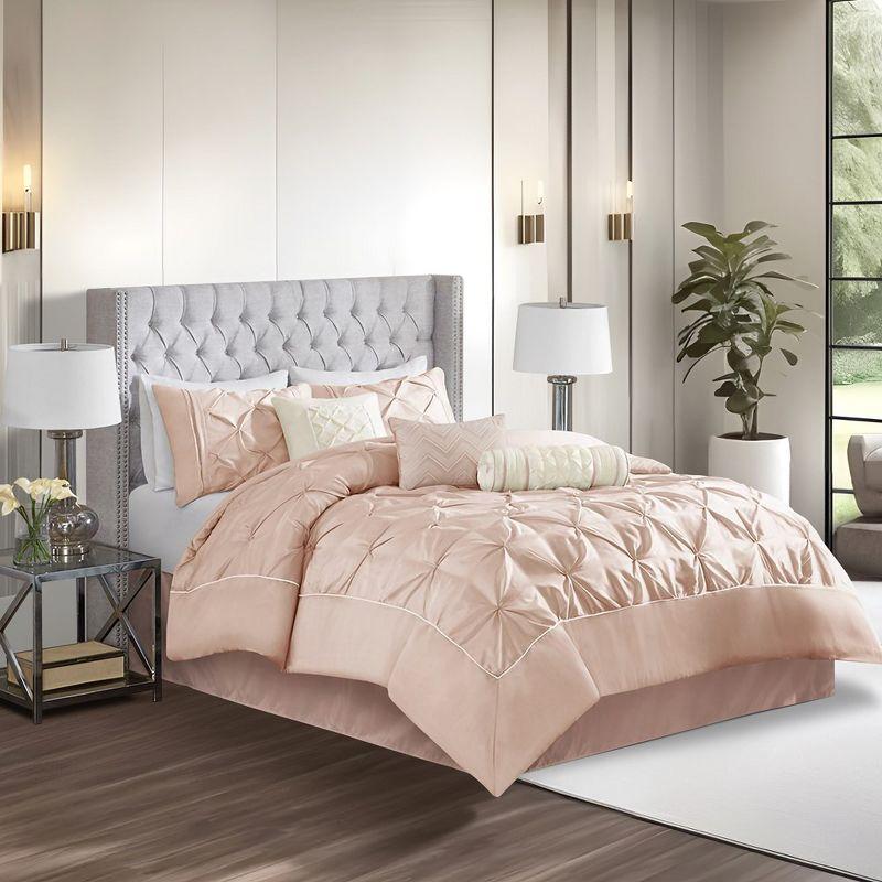 Madison Park Laurel 7 Piece Tufted Comforter Set
