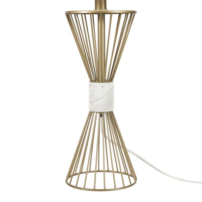 27" Gold Metal Wire with Marble Table Lamp - Nourison