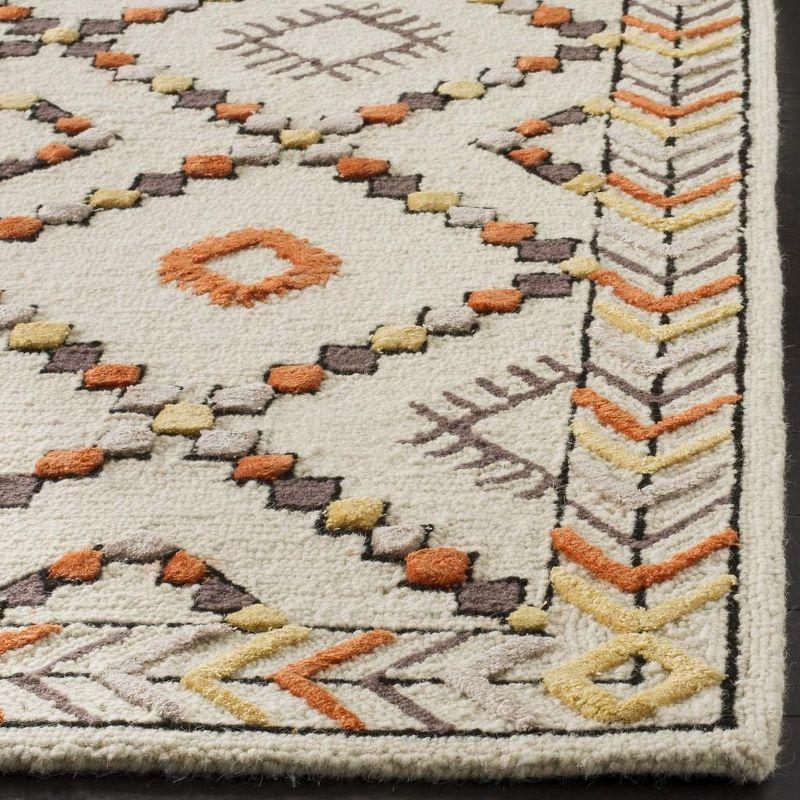 Bellagio BLG548 Hand Tufted Area Rug - Ivory/Multi - 4'x6' - Safavieh.