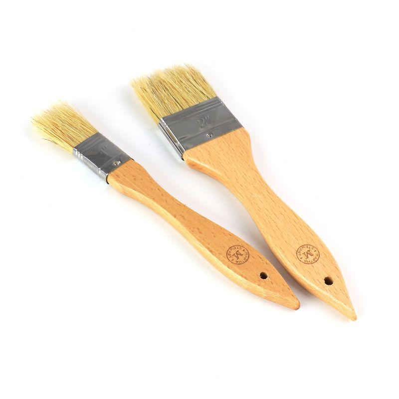 Beech Wood 2-Piece Basting Brush Set