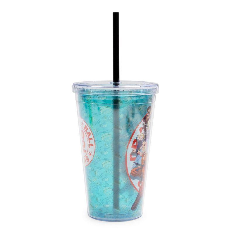 Just Funky Dragon Ball Super Characters 16-Ounce Carnival Cup With Lid and Straw