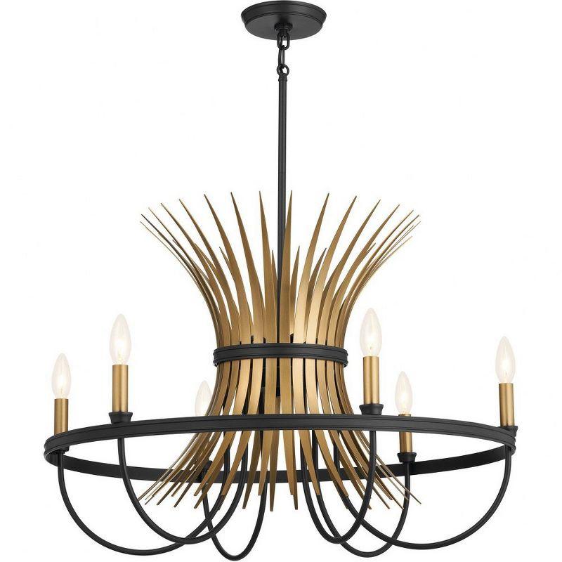 6 - Light Dimmable Drum Chandelier