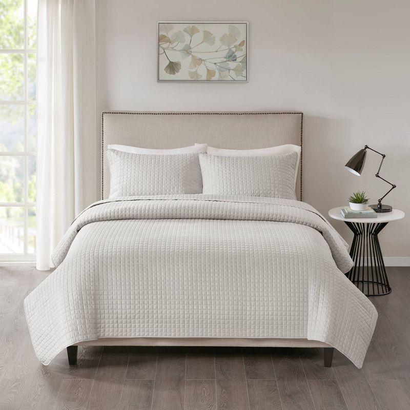 Trace 3pc Reversible Coverlet Set