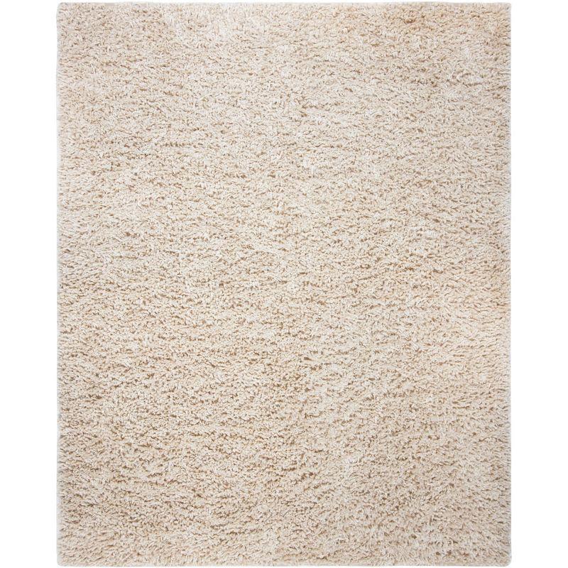 Ivory Hand-Tufted Shag Sheepskin 8' x 10' Area Rug