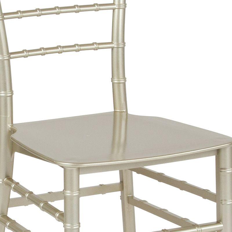 Champagne Silver Resin Stackable Chiavari Chair