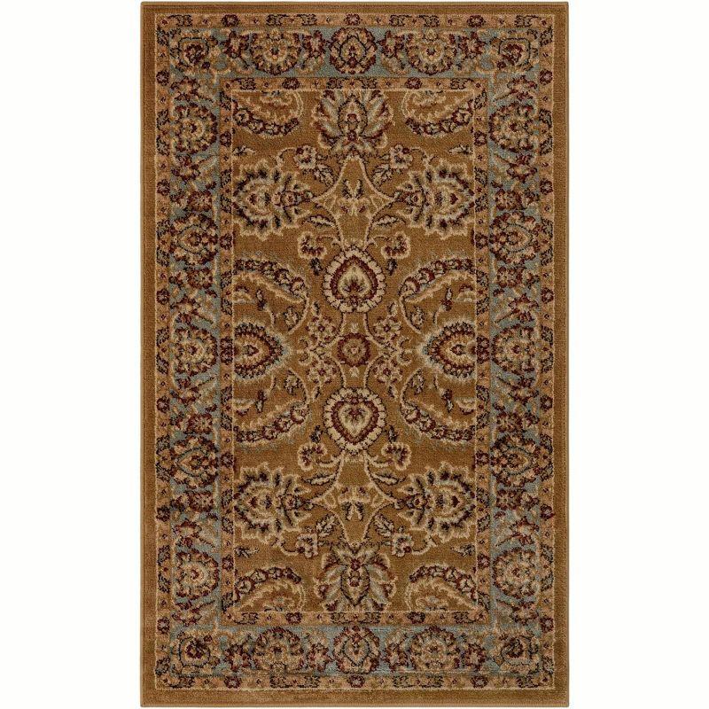 Unique Loom 3' 3 x 5' 3 Dark Yellow Voyage Asheville Area Rug