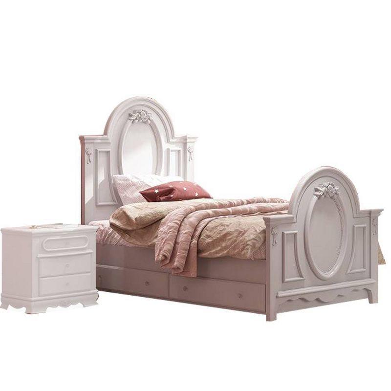 82" Full Bed Flora Bed White Finish - Acme Furniture