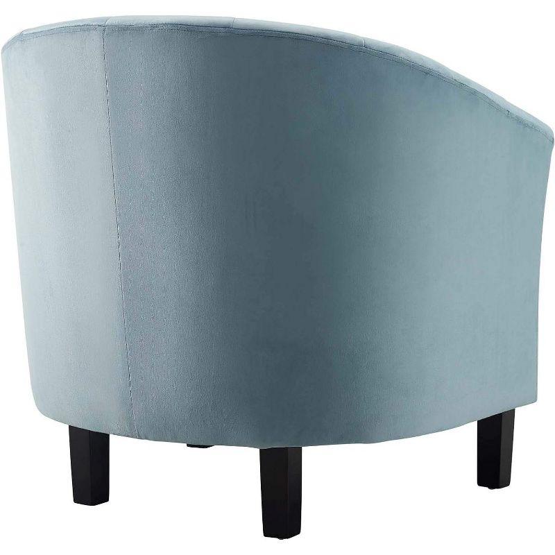 Modway Prospect Channel Tufted Performance Velvet Armchair - Light Blue