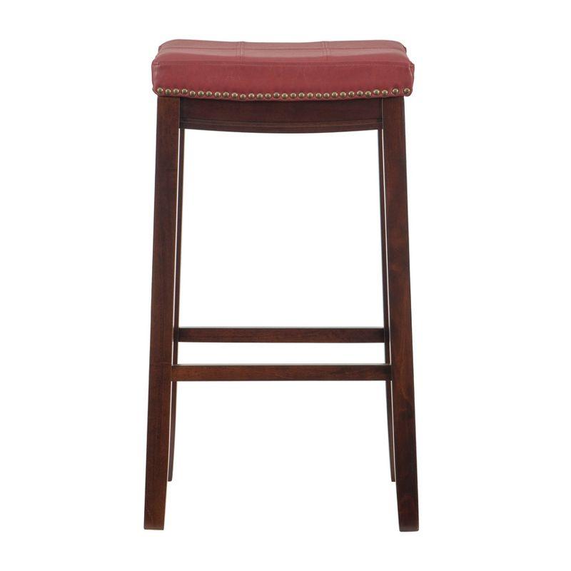 Padded Saddle Seat Barstool Hardwood - Linon