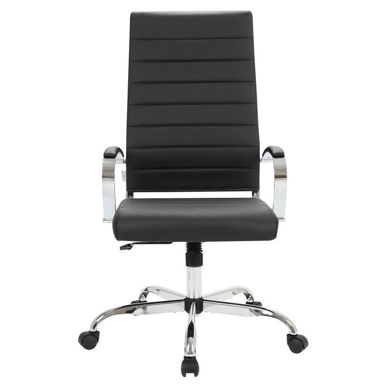 LeisureMod Benmar Modern High Back Leather Office Chair